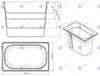 Съд по гастронорм, поликарбонат GN 1/4, различни височини, черен - spareparts.tomeko.bg Съд по гастронорм, поликарбонат GN 1/4, различни височини, черен