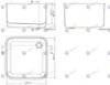 Корито от неръждаема стомана 500х500х300 мм - spareparts.tomeko.bg Корито от неръждаема стомана 500х500х300 мм