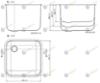 Корито от неръждаема стомана 400х400х250 мм - spareparts.tomeko.bg Корито от неръждаема стомана 400х400х250 мм