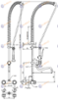 Душ батерия ERA с S лебедка, стенен H=1090 мм, ръкохватка Basic - spareparts.tomeko.bg Душ батерия ERA с S лебедка, стенен H=1090 мм, ръкохватка Basic