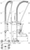 Душ с 8" батерия ERA с S лебедка, стенен Н=1090 мм, ръкохватка Premium - spareparts.tomeko.bg Душ с 8" батерия ERA с S лебедка, стенен Н=1090 мм, ръкохватка Premium
