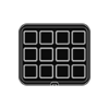 Приставка за CookMatic Pav, 12 бр Smooth square tartlets 70х70х20 мм