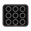 Приставка за CookMatic, 9 бр Smooth round tartlets Ø 75х20 мм - spareparts.tomeko.bg Приставка за CookMatic, 9 бр Smooth round tartlets Ø 75х20 мм