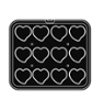 Приставка за CookMatic Pav, 12 бр Smooth heart tartlets 76х71х20 мм