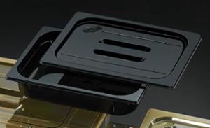 Капак по гастронорм, черен поликарбонат GNL 1/3