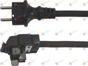 Кабел захранващ с щепсел шуко 1,5м 3X1,5 H07RN =CE116