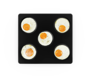 Съд по гастронорм Eggs 5x1 GN 2/3-16, алуминиев, тефлониран с 5 кръгли форми