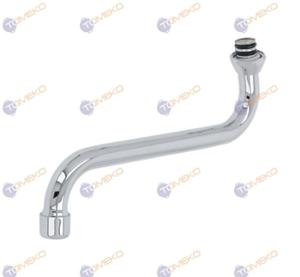 Лебедка S-образна за смесители, хромирана, Ø 18х320 мм