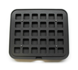 Приставка за Cookmatic, 30 бр Smooth square tartlets 40х40х19 мм