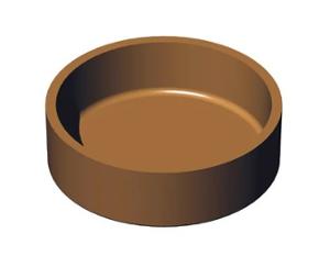 Приставка за CookMatic, 16 бр Smooth round tartlets Ø 68x20 мм