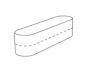 Приставка за Cookmatic, 14 бр Round éclairs 120х30х30 мм