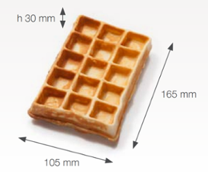 Приставка за Thermocook®, чугунена, 2 бр Brussels Waffle