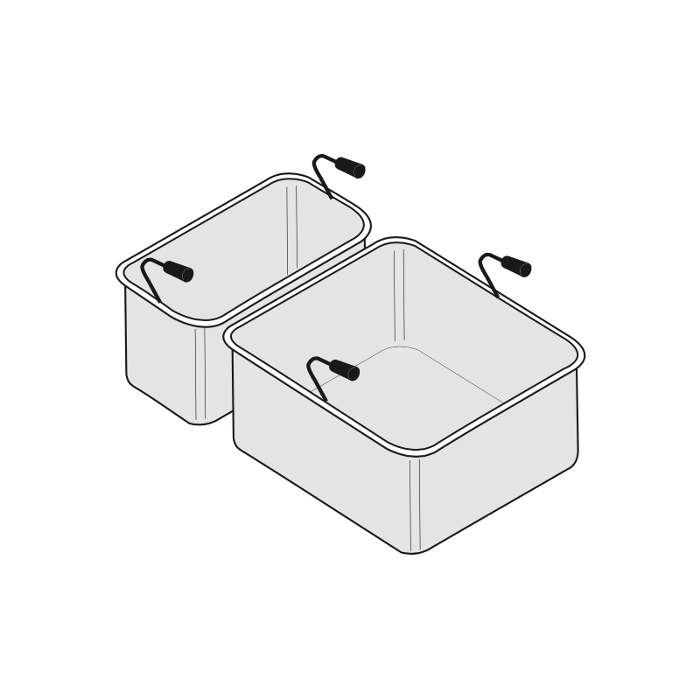 Кошници за паста комплект GN 2/3 и GN 1/3, линия TECNO 90 - spareparts.tomeko.bg Кошници за паста комплект GN 2/3 и GN 1/3, линия TECNO 90