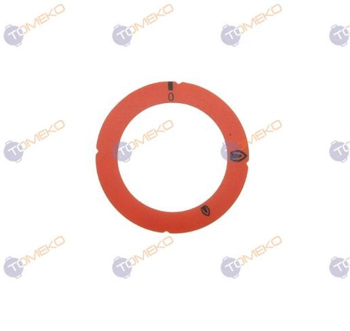 Стикер за ръкохватка с пилотен пламък, Ø 64 мм, червен - spareparts.tomeko.bg Стикер за ръкохватка с пилотен пламък, Ø 64 мм, червен