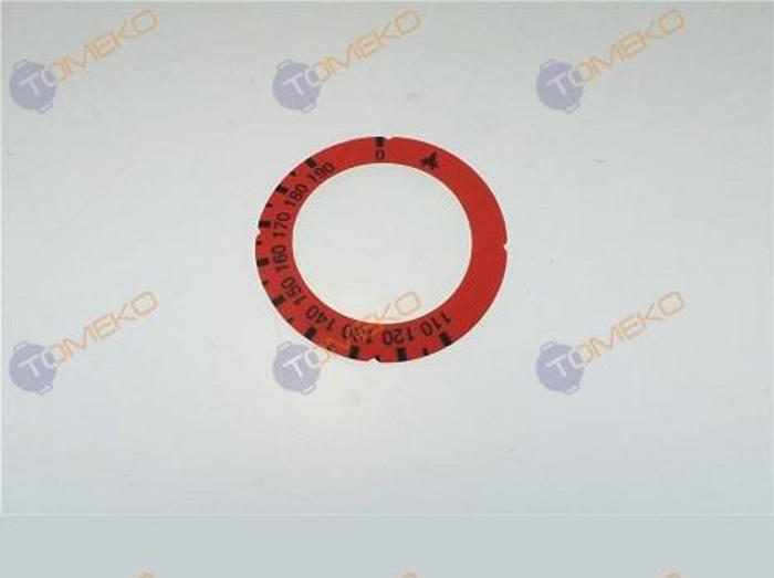 Стикер за ръкохватка 110-190°C, червен - spareparts.tomeko.bg Стикер за ръкохватка 110-190°C, червен