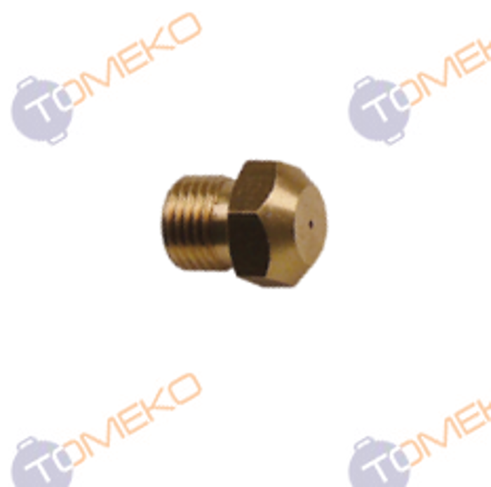 Дюза за основна горелка М8х1, Ø 0,9 мм - spareparts.tomeko.bg Дюза за основна горелка М8х1, Ø 0,9 мм