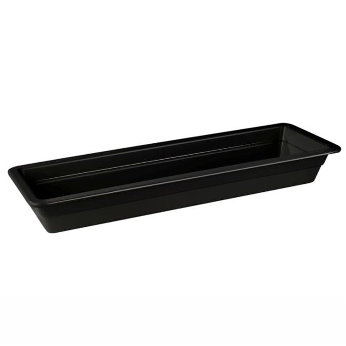 Съд по гастронорм GN 2/4-65, меламин, черен - spareparts.tomeko.bg Съд по гастронорм GN 2/4-65, меламин, черен