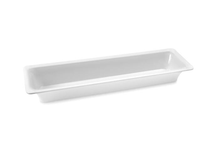 Съд по гастронорм GN 2/4, меламин Slim, бял, различни височини - spareparts.tomeko.bg Съд по гастронорм GN 2/4, меламин Slim, бял, различни височини