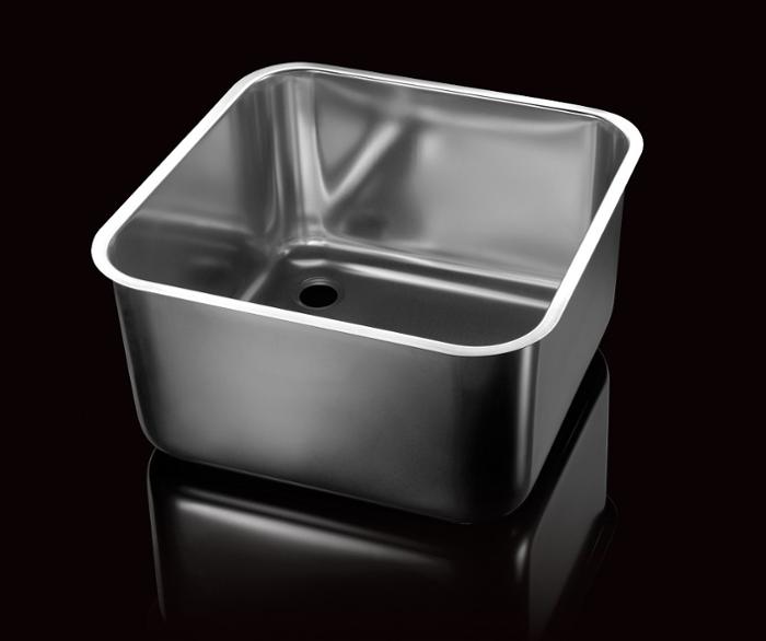 Корито от неръждаема стомана 500х500х300 мм - spareparts.tomeko.bg Корито от неръждаема стомана 500х500х300 мм