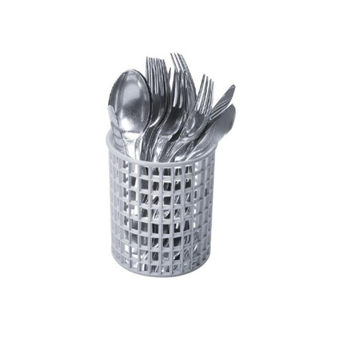Кошница за миялна машина, малка за прибори Ø 110x125 мм, сива - spareparts.tomeko.bg Кошница за миялна машина, малка за прибори Ø 110x125 мм, сива
