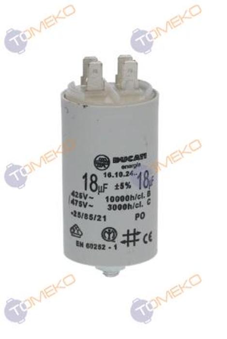 Кондензатор 18µF, 450V, 50/60Hz - spareparts.tomeko.bg Кондензатор 18µF, 450V, 50/60Hz