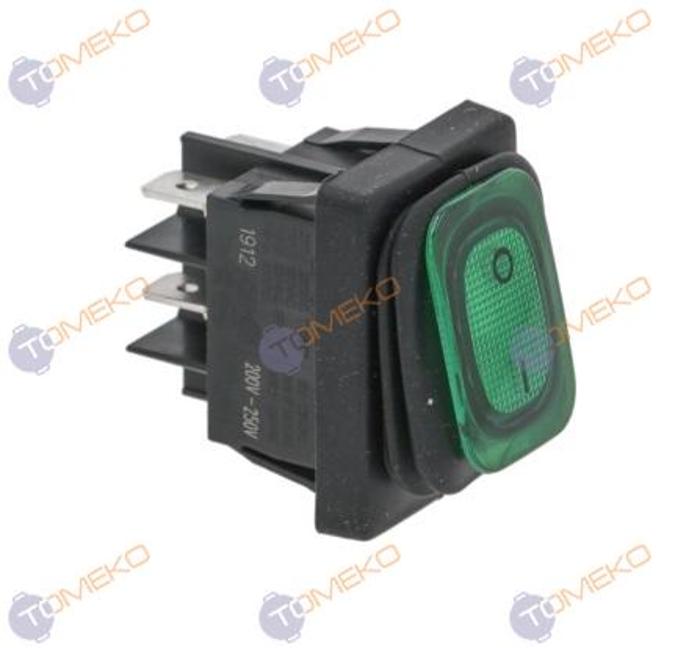Ключ зелен, гумиран 2NO,16A, 250V - spareparts.tomeko.bg Ключ зелен, гумиран 2NO,16A, 250V