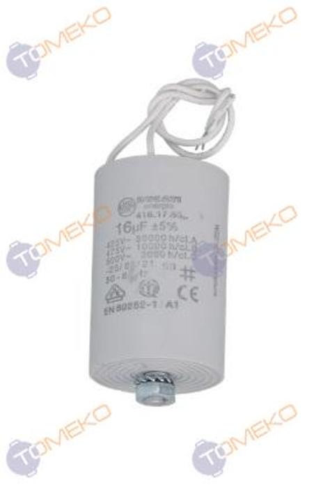 Кондензатор с кабел 16µF, 450V, 50/60Hz - spareparts.tomeko.bg Кондензатор с кабел 16µF, 450V, 50/60Hz