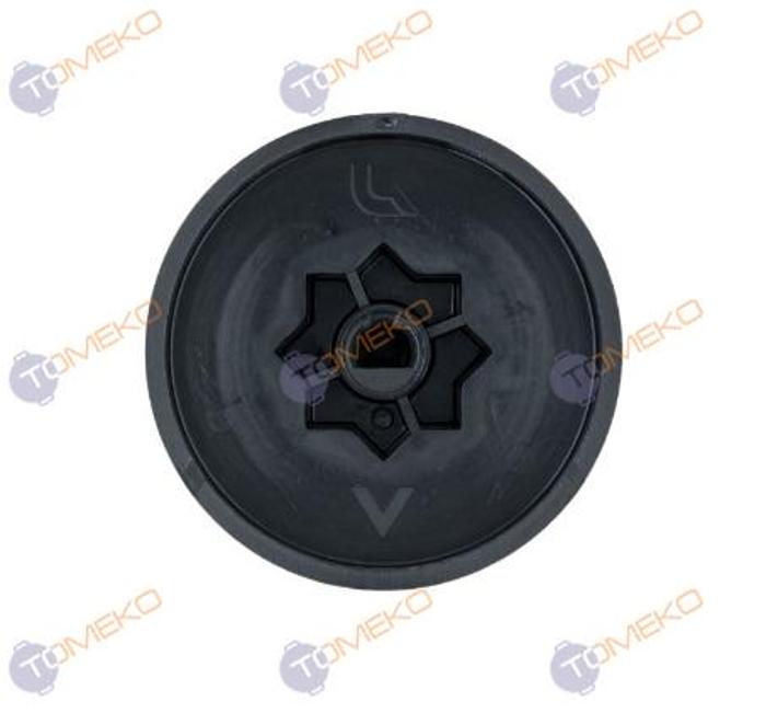 Ръкохватка черна без символи Ø 70 мм, щифт 8х6,5 мм - spareparts.tomeko.bg Ръкохватка черна без символи Ø 70 мм, щифт 8х6,5 мм