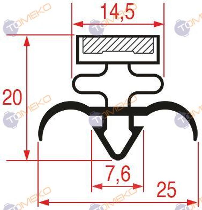 Уплътнение профил 1023-2000 мм - spareparts.tomeko.bg Уплътнение профил 1023-2000 мм