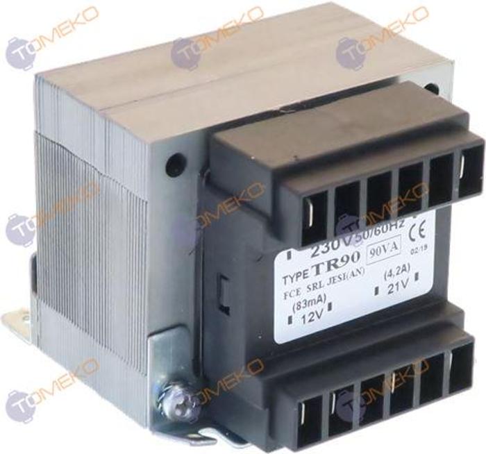 Трансформатор 230-21-12VAC, 90VA - spareparts.tomeko.bg Трансформатор 230-21-12VAC, 90VA
