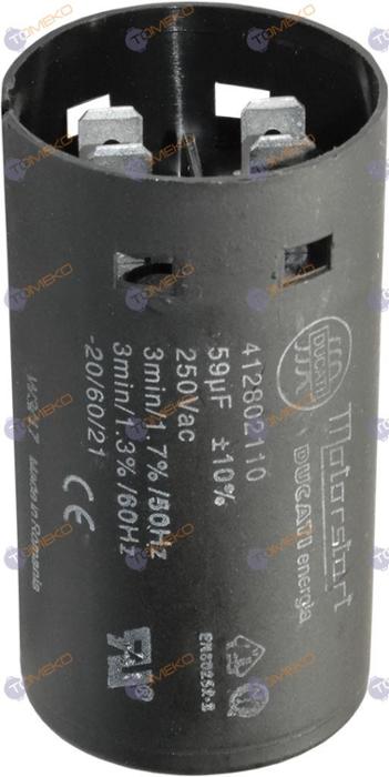 Кондензатор 60µ, 250V 60Hz за J80 - spareparts.tomeko.bg Кондензатор 60µ, 250V 60Hz за J80