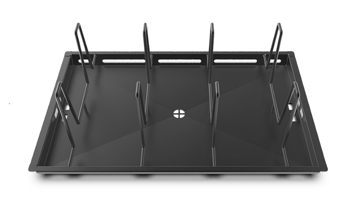 Стойка по гастронорм POLLO.Black GN 1/1-167, неръждаема, тефлонирана за 8 бр пилета - spareparts.tomeko.bg Стойка по гастронорм POLLO.Black GN 1/1-167, неръждаема, тефлонирана за 8 бр пилета