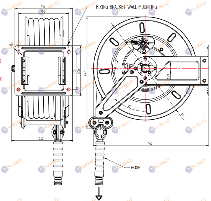 Подвижен душ за измиване APOLLO HACCP, Nito ръкохватка, различни размери - spareparts.tomeko.bg Подвижен душ за измиване APOLLO HACCP, Nito ръкохватка, различни размери
