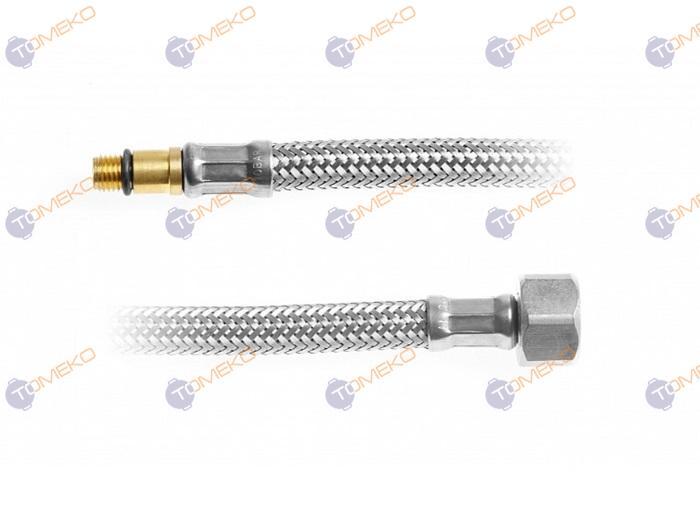 Мека връзка F3/8" - M8x1 (ж-м) inox long за монтаж под плот, различни размери - spareparts.tomeko.bg Мека връзка F3/8" - M8x1 (ж-м) inox long за монтаж под плот, различни размери