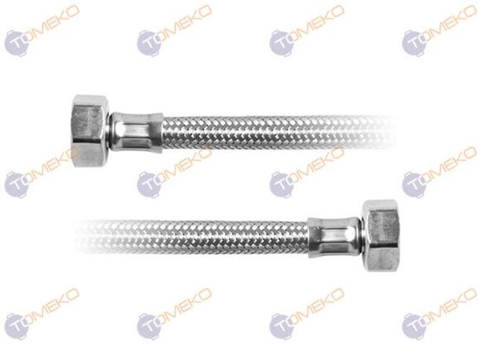 Мека връзка F1/2" - F1/2" (ж-ж) inox, L=1000 мм - spareparts.tomeko.bg Мека връзка F1/2" - F1/2" (ж-ж) inox, L=1000 мм