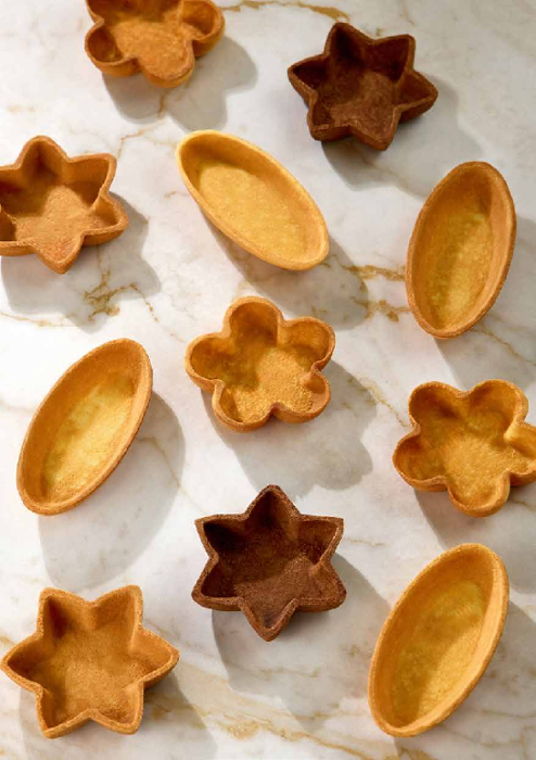 Приставка за Cookmatic, 30 бр Smooth square tartlets 33х33х17 мм