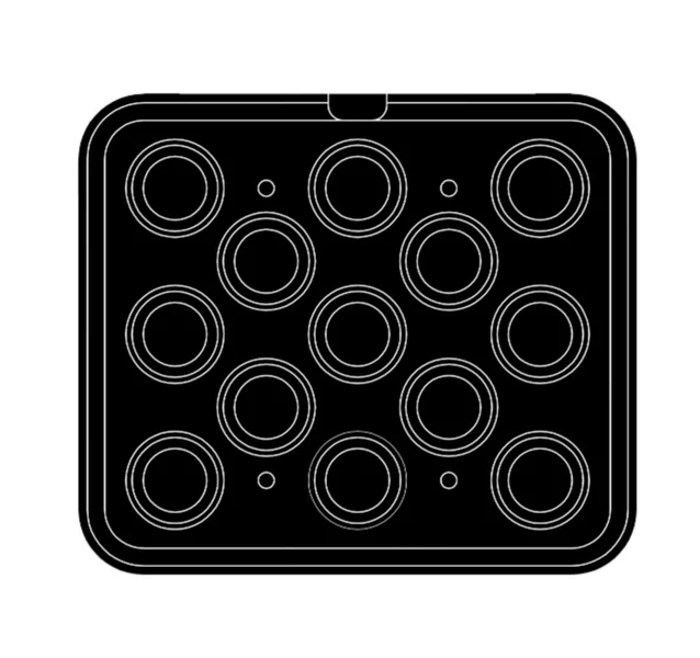 Приставка за CookMatic Pav, 13 бр Festooned round tartlets Ø 67/43х21 мм - spareparts.tomeko.bg Приставка за CookMatic Pav, 13 бр Festooned round tartlets Ø 67/43х21 мм