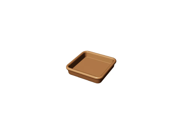 Приставка за CookMatic Pav, 12 бр Smooth little square tartlets 69х69х15 мм