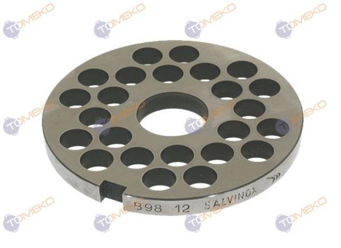 Решетка за месомелачка, модел 32/B98, D 12 мм, S/S, Unger - spareparts.tomeko.bg Решетка за месомелачка, модел 32/B98, D 12 мм, S/S, Unger