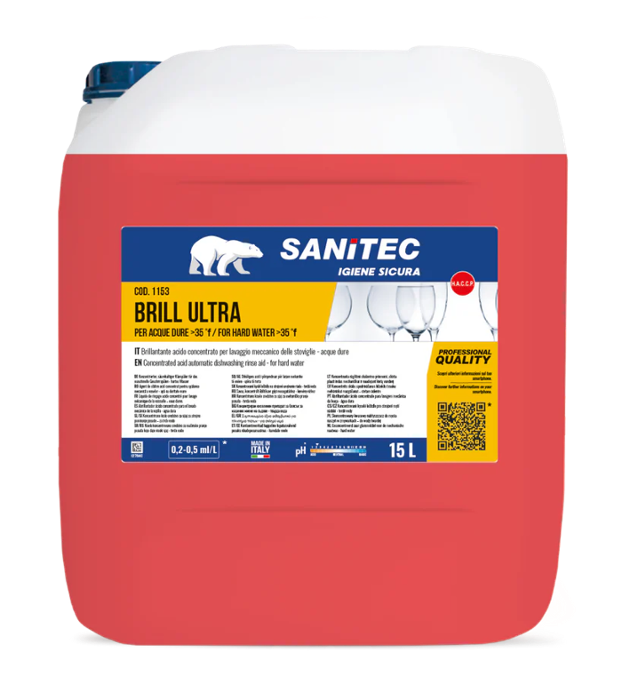 Препарат изплакващ за твърда вода Brill Ultra, туба 15 л - spareparts.tomeko.bg Препарат изплакващ за твърда вода Brill Ultra, туба 15 л