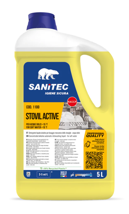 Препарат измиващ за мека вода Stovil Active, туба 5 л - spareparts.tomeko.bg Препарат измиващ за мека вода Stovil Active, туба 5 л