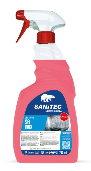Препарат почистващ S6 Inox, 0,75 л - spareparts.tomeko.bg Препарат почистващ S6 Inox, 0,75 л