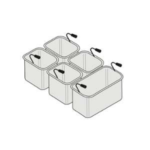 Кошници за паста комплект GN 1/3 и 4 х GN 1/6, линия TECNO 90 - spareparts.tomeko.bg Кошници за паста комплект GN 1/3 и 4 х GN 1/6, линия TECNO 90
