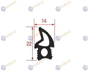 Уплътнение за конвектомат 2105 мм, Tecnoeka - spareparts.tomeko.bg Уплътнение за конвектомат 2105 мм, Tecnoeka