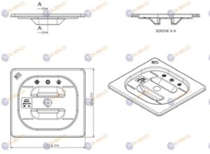 Капак по гастронорм, поликарбонат GNL 1/6 - spareparts.tomeko.bg Капак по гастронорм, поликарбонат GNL 1/6