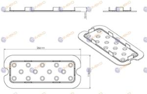 Отцедник за съд по гастронорм, полипропилен GN 1/3 - spareparts.tomeko.bg Отцедник за съд по гастронорм, полипропилен GN 1/3