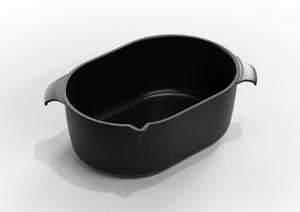 Съд за печене с 2 дръжки и улей 32х22х11 см, лят алуминий с Lotan® покритие - spareparts.tomeko.bg Съд за печене с 2 дръжки и улей 32х22х11 см, лят алуминий с Lotan® покритие