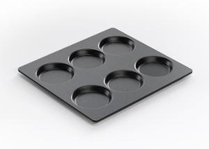 Съд по гастронорм GN 2/3 с 6 кръгли форми, лят алуминий 3 мм с Lotan® покритие - spareparts.tomeko.bg Съд по гастронорм GN 2/3 с 6 кръгли форми, лят алуминий 3 мм с Lotan® покритие