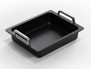 Съд по гастронорм с дръжки, индукционен GN 1/2-55, лят алуминий с Lotan® незалепващо покритие - spareparts.tomeko.bg Съд по гастронорм с дръжки, индукционен GN 1/2-55, лят алуминий с Lotan® незалепващо покритие