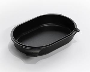 Капак Grill за съд за печене с улей 32х22 см, лят алуминий с Lotan® незалепващо покритие - spareparts.tomeko.bg Капак Grill за съд за печене с улей 32х22 см, лят алуминий с Lotan® незалепващо покритие